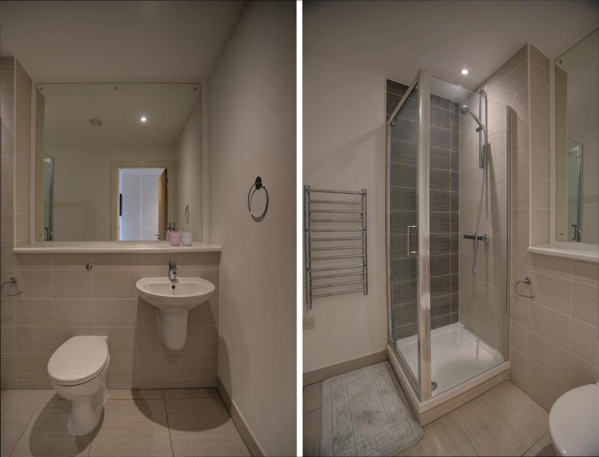 Lovely 2-Bed Apartment In Manchester With Parking Exterior foto
